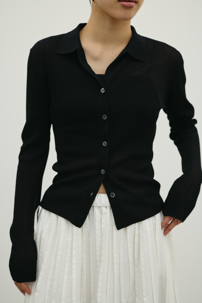 スキッパーニットトップ 詳細画像 BLK 5