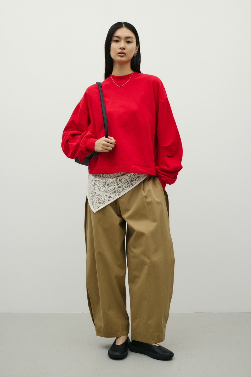 タックスリーブスウェットトップ