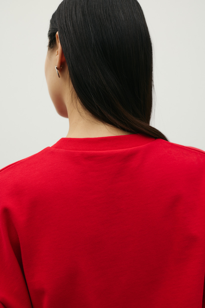 タックスリーブスウェットトップ 詳細画像 RED 10