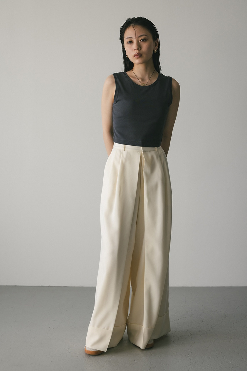 ディープタックワイドパンツ 詳細画像 IVOY 2