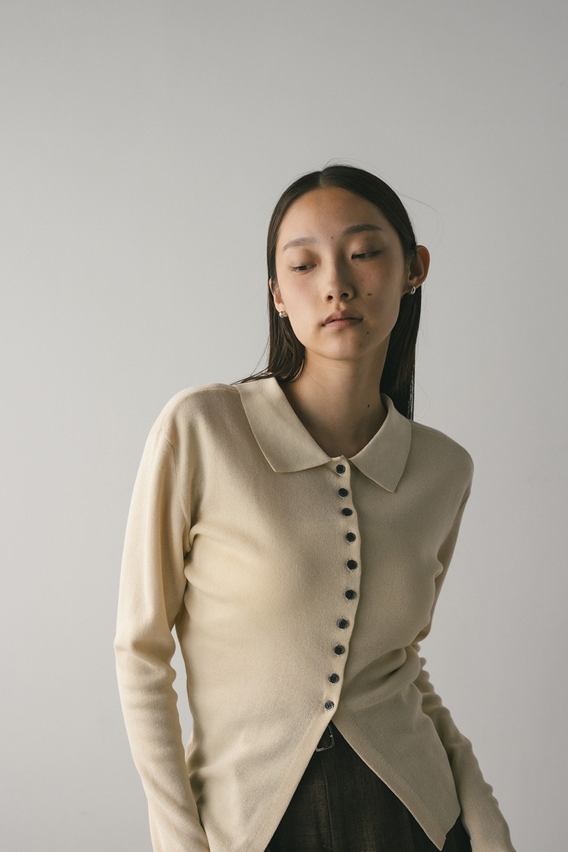 2WAYカラーニットポロ 詳細画像 IVOY 2