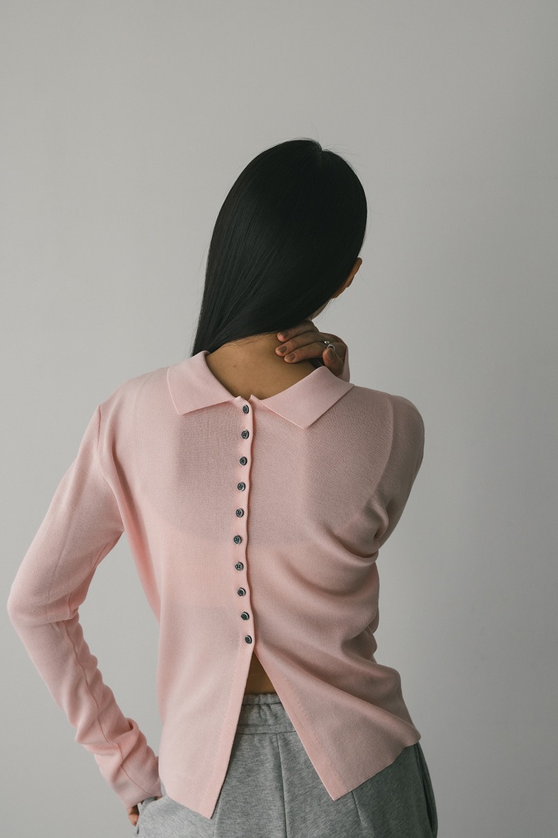 2WAYカラーニットポロ 詳細画像 PNK 11