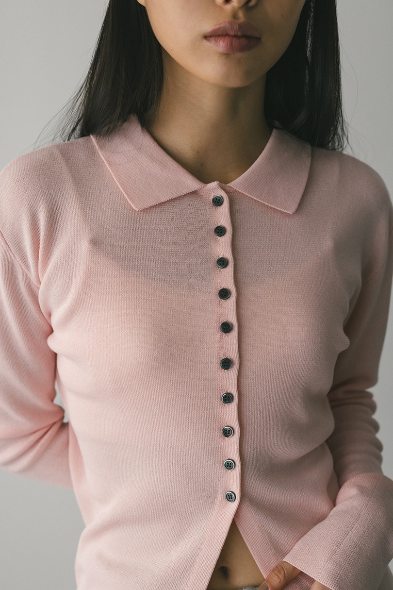 2WAYカラーニットポロ 詳細画像 PNK 5