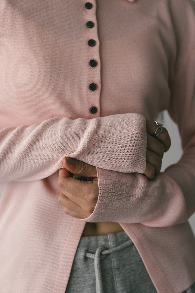 2WAYカラーニットポロ 詳細画像 PNK 8