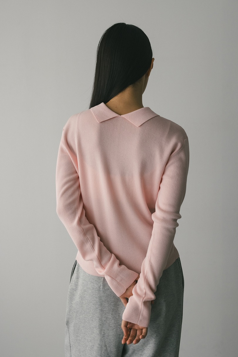 2WAYカラーニットポロ 詳細画像 PNK 9