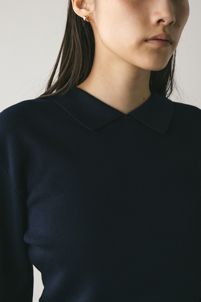 2WAYカラーニットポロ 詳細画像 NVY 12