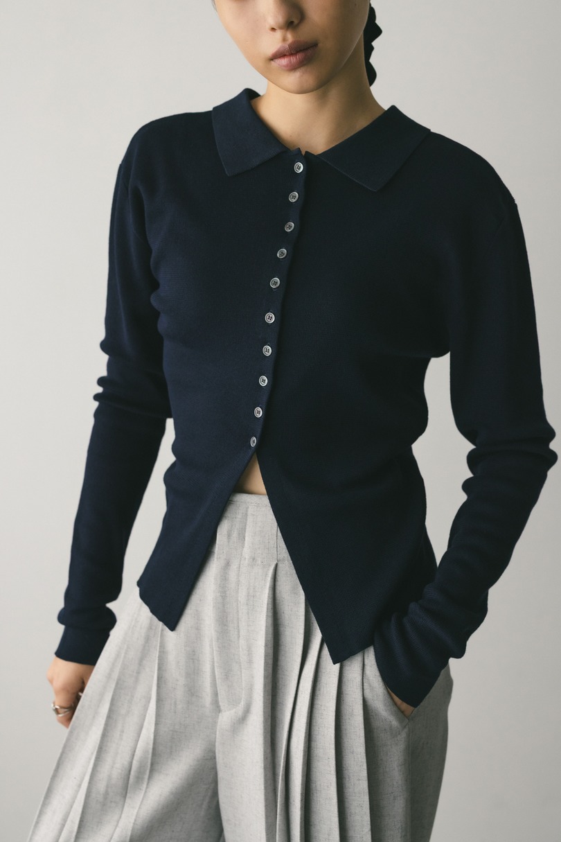 2WAYカラーニットポロ 詳細画像 NVY 2