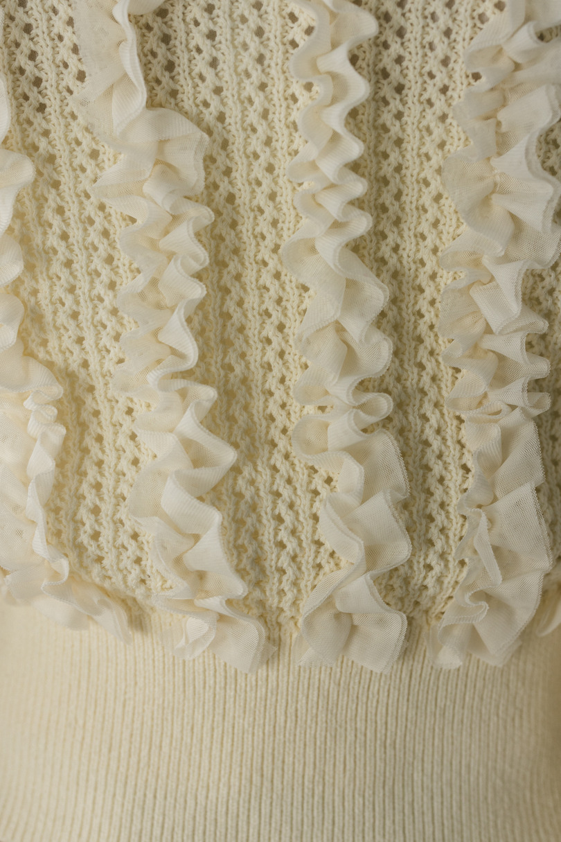 チュールフリルニットカーデ 詳細画像 IVOY 11