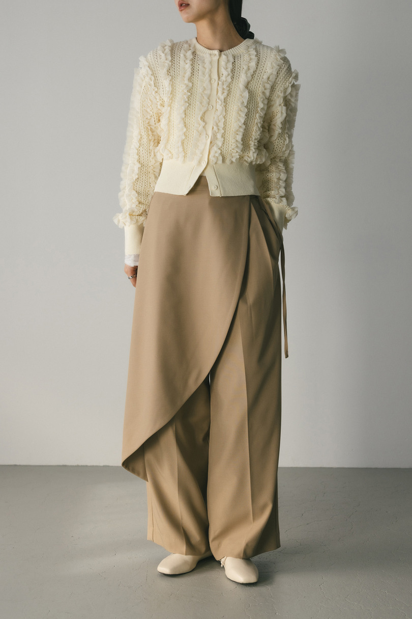 チュールフリルニットカーデ 詳細画像 IVOY 2