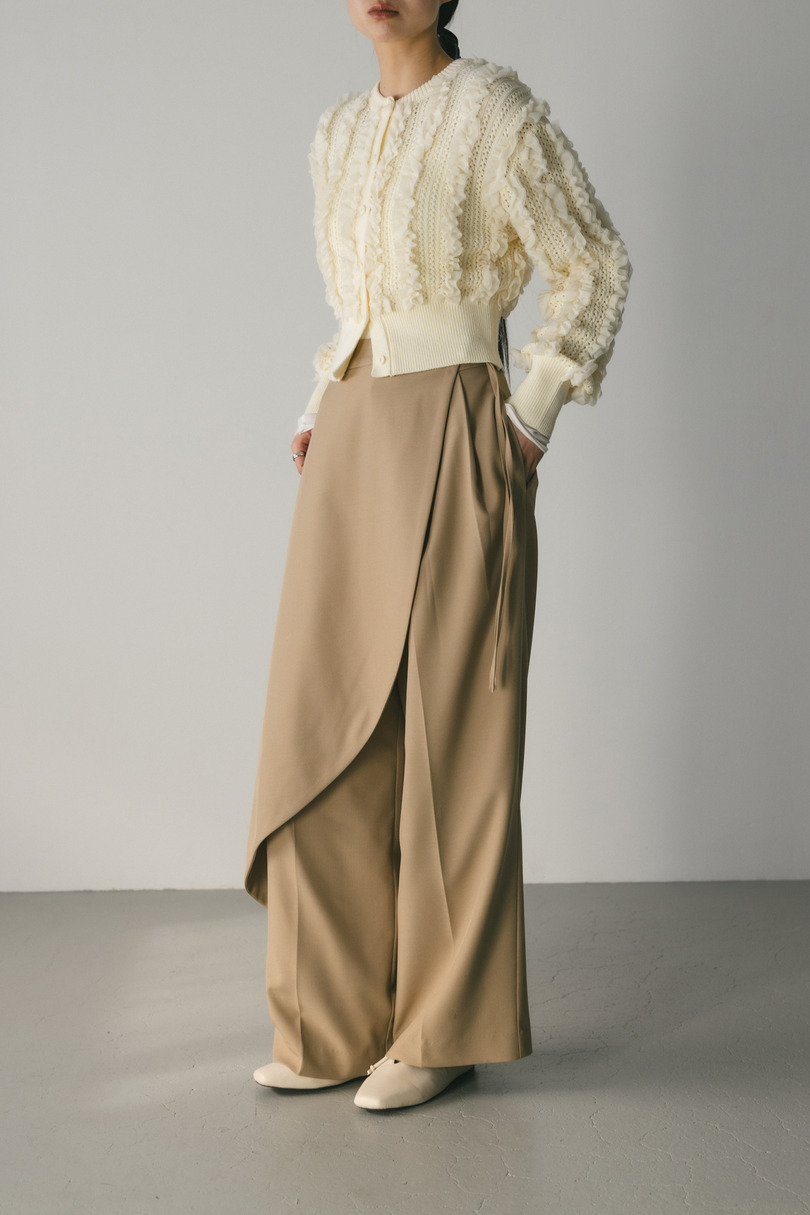 チュールフリルニットカーデ 詳細画像 IVOY 3