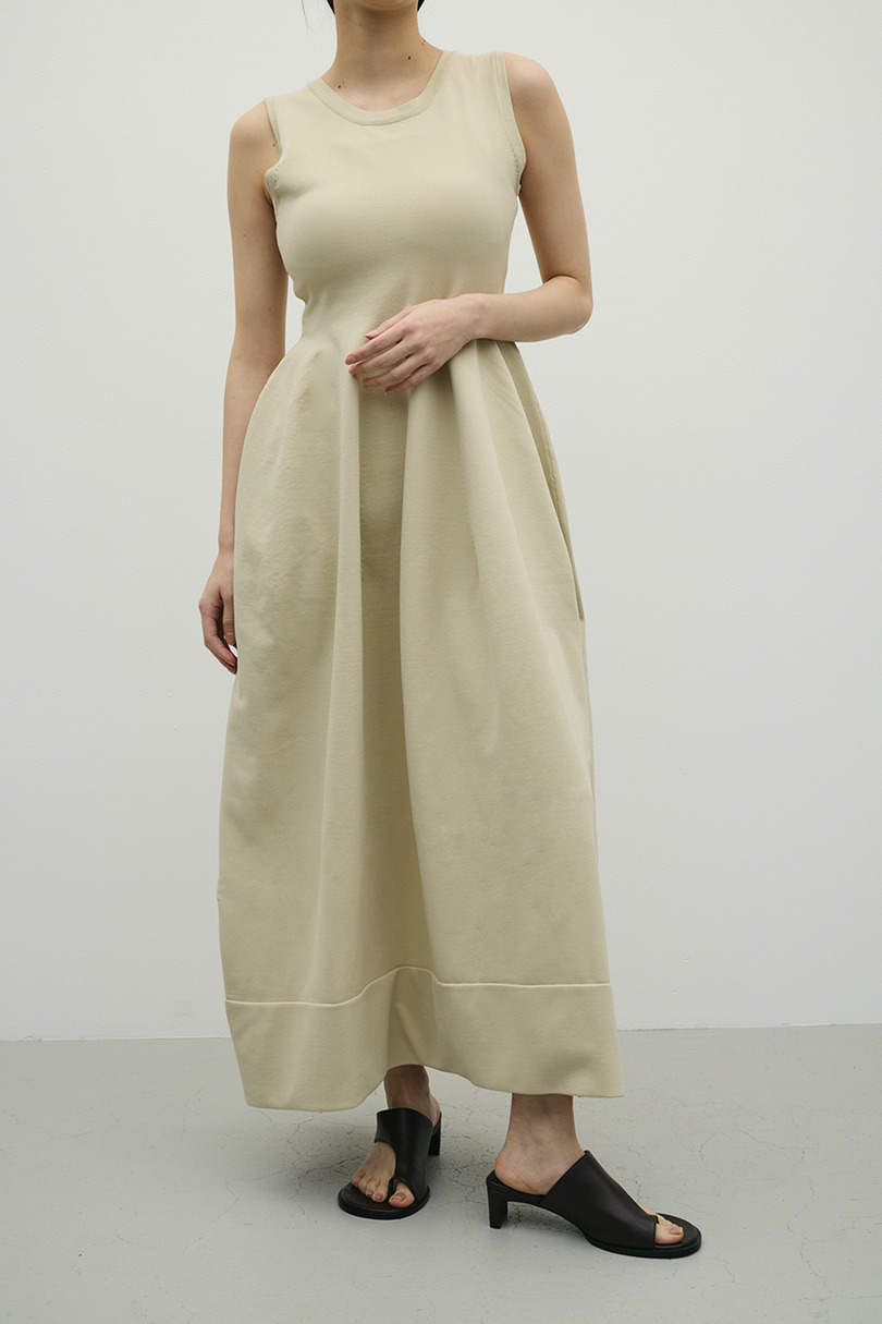 2ピースハーフスリーブポロニットワンピース 詳細画像 BEG 9