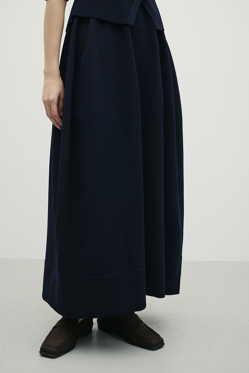 2ピースハーフスリーブポロニットワンピース 詳細画像 NVY 14