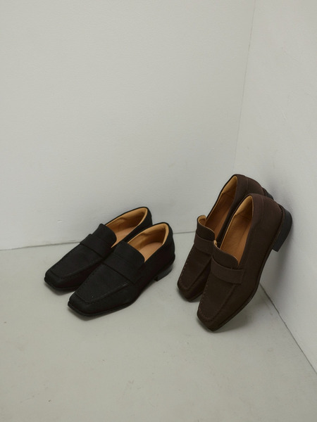 キャンバススクエアローファー