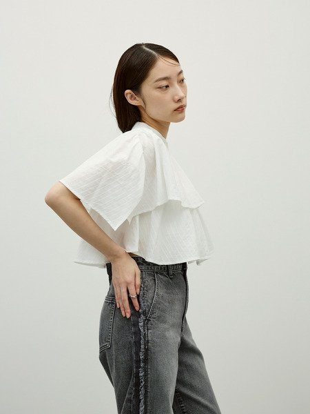 ティアードフリルシャツ