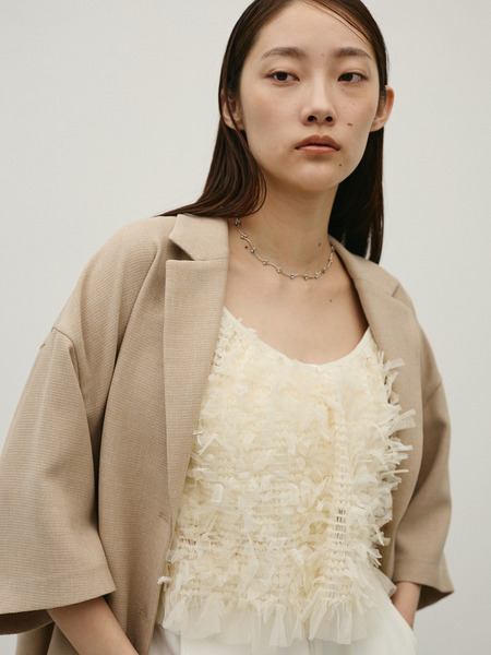 チュールフリルキャミ