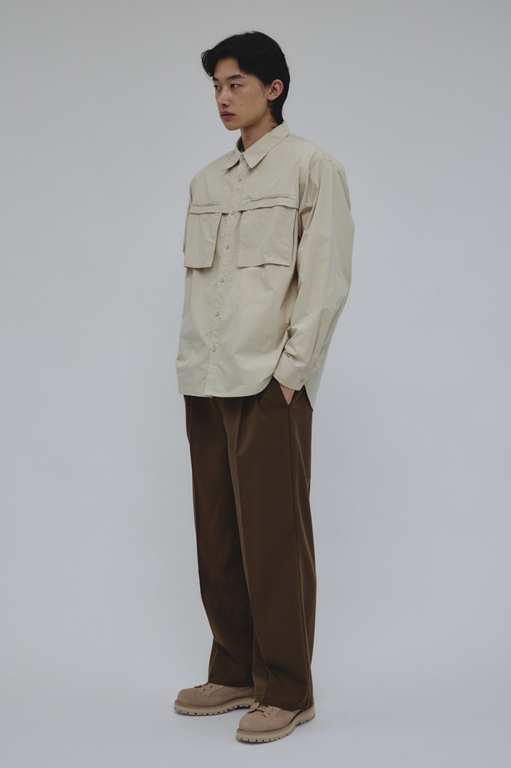 フラップポケットシャツ