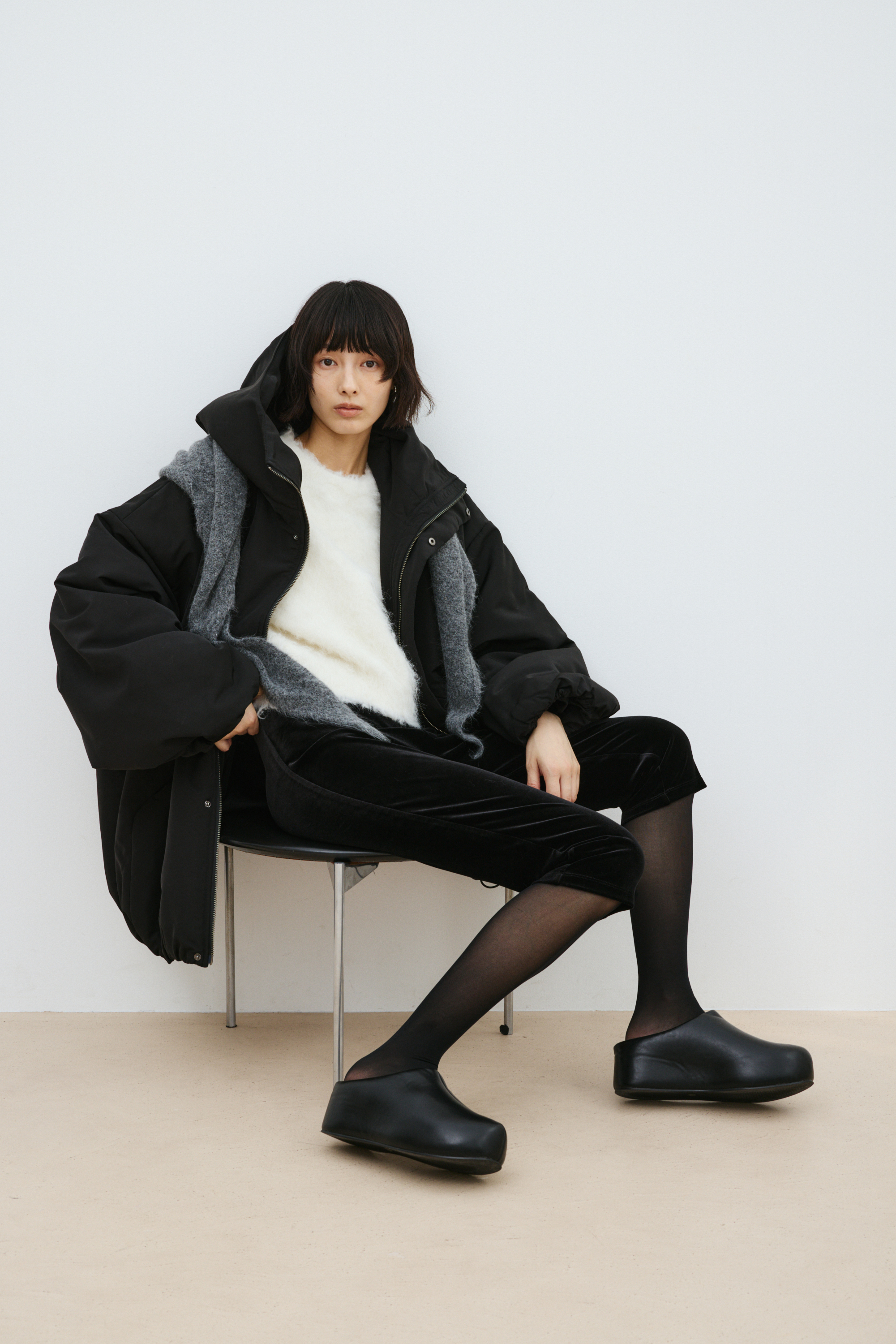 パッファーボリュームブルゾン